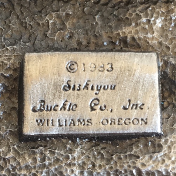 1983 Siskiyou Buckle Pewter #G-27 “Roughing It”
